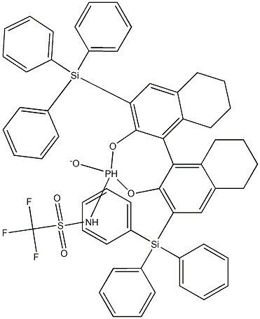 1,1,1-Trifluoro-N-((11bR)-4-oxido-2,6-bis(triphenylsilyl)-8,9,10,11,12,13,14,15-octahydrodinaphtho[2,1-d:1'',2''-f][1,3,2]dioxaphosphepin-4-yl)methanesulfonamide