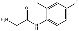 N~1~-(4-fluoro-2-methylphenyl)glycinamide(SALTDATA: HCl) 结构式