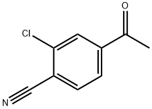 4-乙酰基-2-氯苄腈 结构式