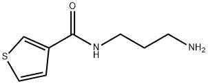 N-(3-aminopropyl)thiophene-3-carboxamide 结构式