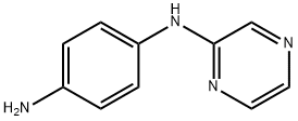 N1-(吡嗪-2-基)苯-1,4-二胺 结构式