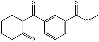 METHYL 3-(2-OXOCYCLOHEXANECARBONYL)BENZOATE 结构式