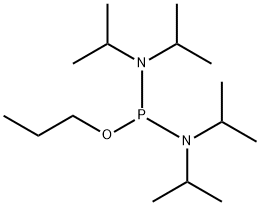Phosphorodiamidous acid, N,N,N',N'-tetrakis(1-methylethyl)-, propyl ester 结构式