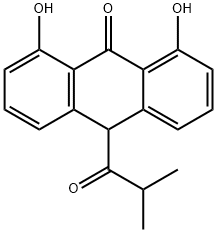 10-isobutyryl dithranol 结构式