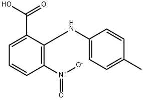 Benzoic acid, 2-[(4-methylphenyl)amino]-3-nitro- 结构式