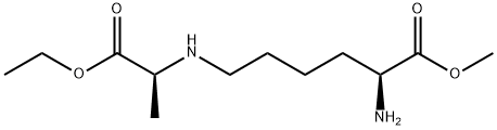 (S)-N6-(2-乙氧基-1-甲基-2-氧代乙基)-L-赖氨酸甲酯 结构式