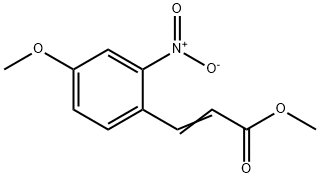 2-Propenoic acid, 3-(4-methoxy-2-nitrophenyl)-, methyl ester 结构式