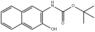 Carbamic acid, N-(3-hydroxy-2-naphthalenyl)-, 1,1-dimethylethyl ester 结构式