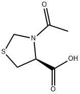 ACETYL-L-THIAZOLIDINE-4-CARBOXYLIC ACID 结构式