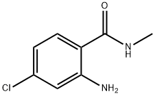 2-氨基-4-氯-N-甲基苯甲酰胺 结构式