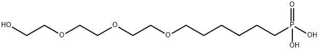 Phosphonic acid, P-[6-[2-[2-(2-hydroxyethoxy)ethoxy]ethoxy]hexyl]- 结构式