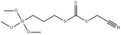 CYANOMETHYL [3-(TRIMETHOXYSILYL)PROPYL] TRITHIOCARBONATE 结构式