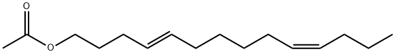 反-4,顺-10-十四碳二烯-1-醇醋酸酯 结构式