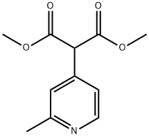 Propanedioic acid, 2-(2-methyl-4-pyridinyl)-, 1,3-dimethyl ester 结构式