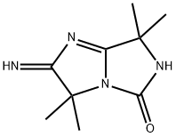 2-imino-3,3,7,7-tetramethyl-2H,3H,5H,6H,7H-imidazo[1,2-c]imidazolidin-5-one 结构式