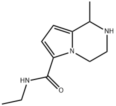 N-乙基-1-甲基-1H,2H,3H,4H-吡咯并[1,2-A]吡嗪-6-甲酰胺 结构式