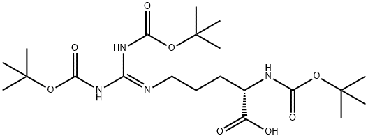 N5-[双[[(1,1-二甲基乙氧基)羰基]氨基]亚甲基]-N 2 - [(1,1-二甲基乙氧基)羰基] -L-鸟氨酸 结构式