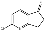 2-氯-5H,6H,7H-环戊二烯并[B]吡啶-5-酮 结构式
