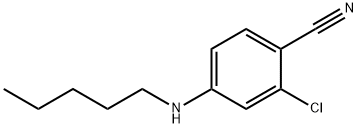 2-氯-4-(戊氨基)苯甲腈 结构式