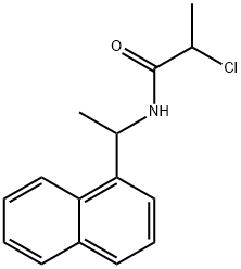 2-氯-N-[1-(萘-1-基)乙基]丙酰胺 结构式