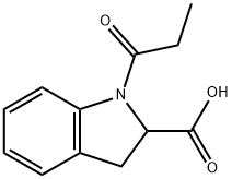 丙酰基吲哚-2-甲酸 结构式