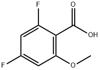 2,4-二氟-6-甲氧基苯甲酸 结构式