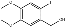 (2-碘-4,5-二甲氧基苯基)甲醇 结构式