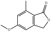 1(3H)-Isobenzofuranone, 5-methoxy-7-methyl- 结构式