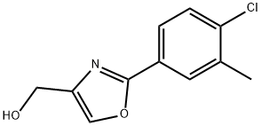 4-Oxazolemethanol, 2-(4-chloro-3-methylphenyl)- 结构式