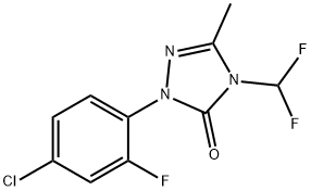 氟苯并三唑啉酮 结构式