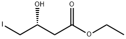 Butanoic acid, 3-hydroxy-4-iodo-, ethyl ester, (3R)- 结构式