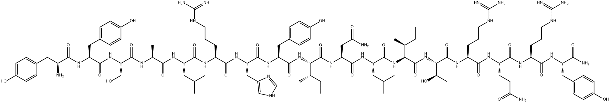 neuropeptide Y (20-36) 结构式