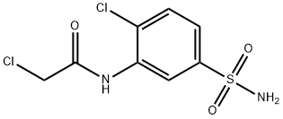 2-氯-N-(2-氯-5-氨磺酰基苯基)乙酰胺 结构式