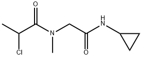 2-氯-N-(2-(环丙基氨基)-2-氧乙基)-N-甲基丙酰胺 结构式