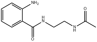 N-{2-[(2-氨基苯基)甲酰胺]乙基}乙酰胺 结构式