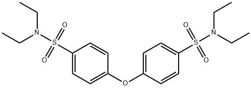 N,N-二乙基-4,4'-氧代双苯磺酰胺 结构式