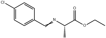 Alanine, N-[(4-chlorophenyl)methylene]-, ethyl ester 结构式