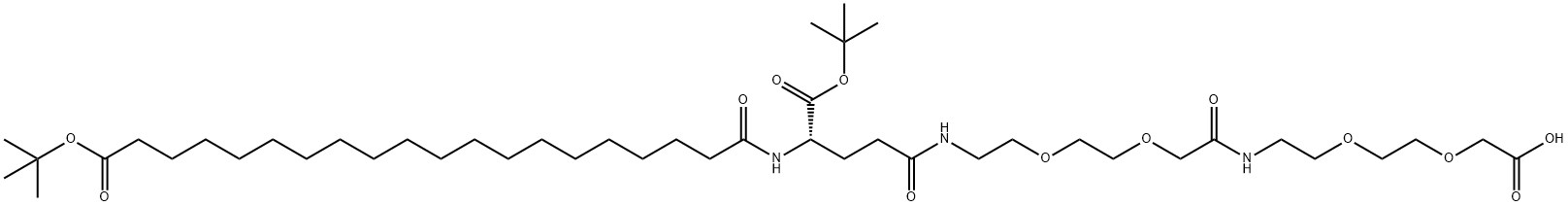索玛鲁肽侧链但16个碳多两个 中间是18个CH2 结构式