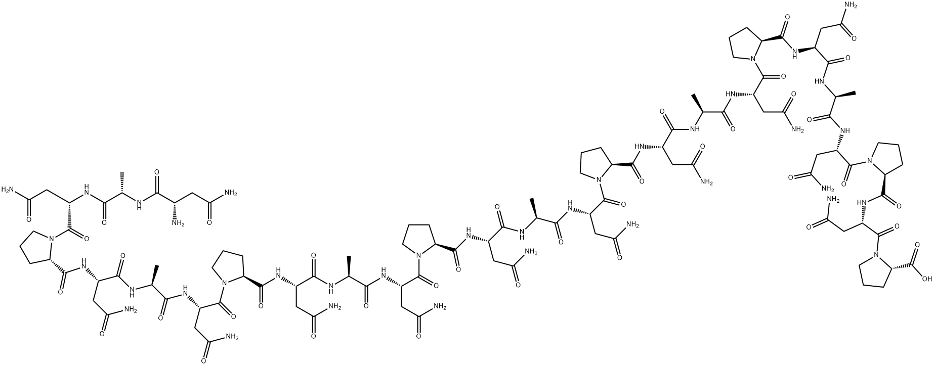 (asparaginyl--alanyl-asparaginyl-proline)8 结构式