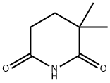 3,3-二甲基-2,6-哌啶二酮 结构式