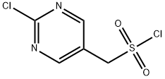 5-Pyrimidinemethanesulfonyl chloride, 2-chloro- 结构式
