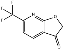 呋喃并[2,3-B]吡啶-3(2H)-酮,6-(三氟甲基) 结构式