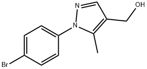 (1-(4-溴苯基)-5-甲基-1H-吡唑-4-基)甲醇 结构式