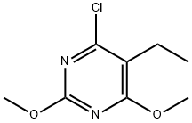 Pyrimidine, 4-chloro-5-ethyl-2,6-dimethoxy- 结构式