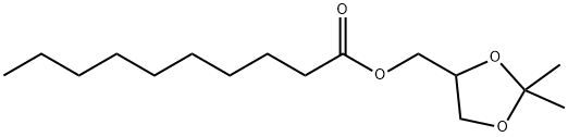 Decanoic acid, (2,2-dimethyl-1,3-dioxolan-4-yl)methyl ester 结构式