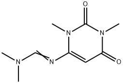 Methanimidamide, N,N-dimethyl-N'-(1,2,3,6-tetrahydro-1,3-dimethyl-2,6-dioxo-4-pyrimidinyl)- 结构式
