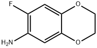 7-氟-2,3-二氢苯并[B][1,4]二噁烷-6-胺 结构式