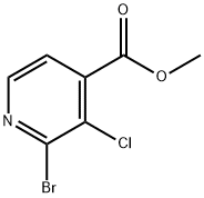 2-溴-3-氯异烟酸甲酯 结构式