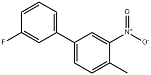 1,1'-联苯-3'-氟-4-甲基-3-硝基 结构式