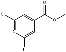 2-氯-6-氟异烟酸甲酯 结构式